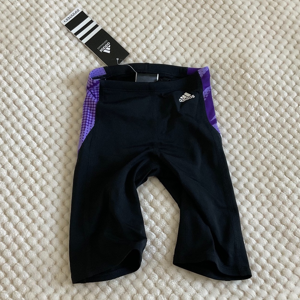 Adidas Jammer Swim Bottoms - Black and Purple‎ - 22